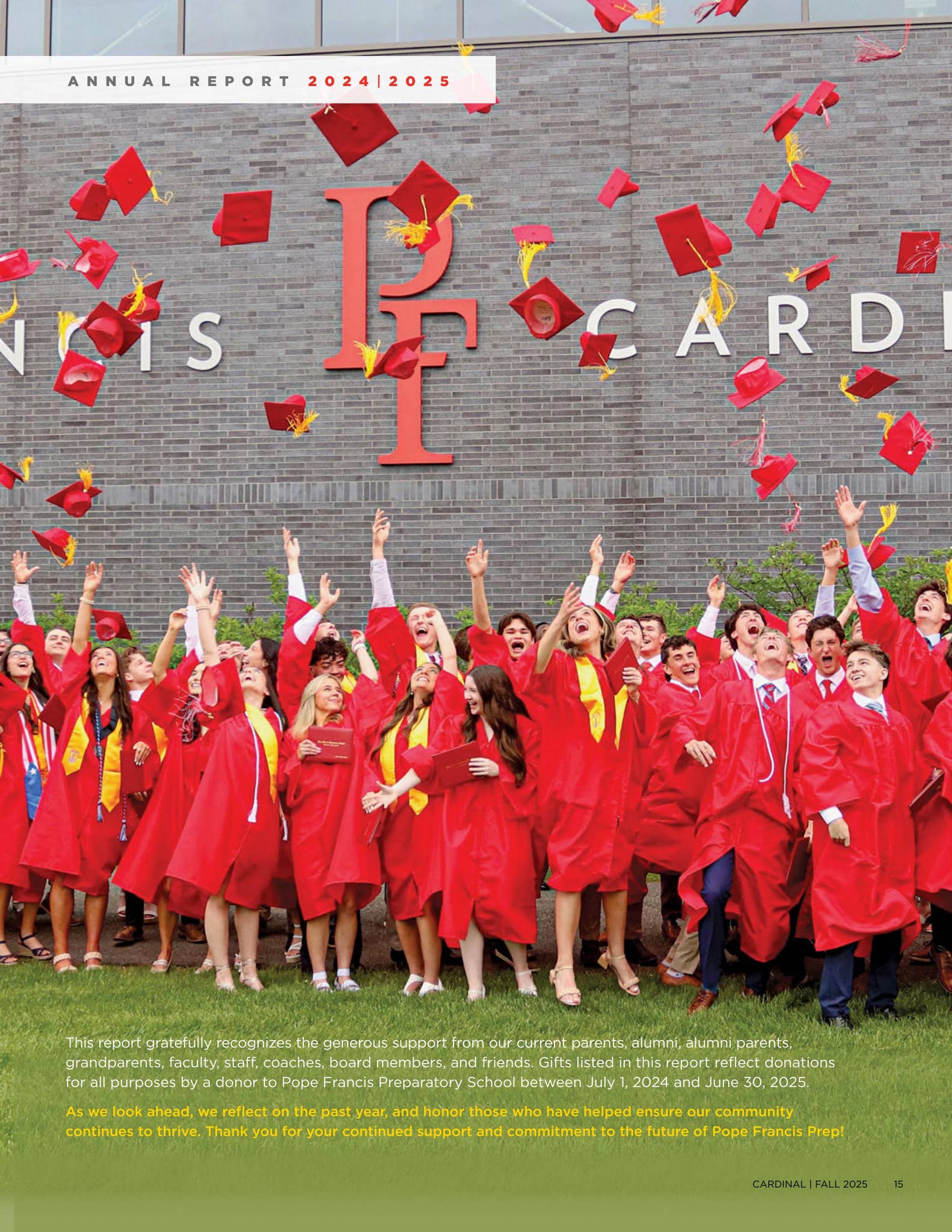 2024-2025 Annual Report by Pope Francis Preparatory School - Issuu