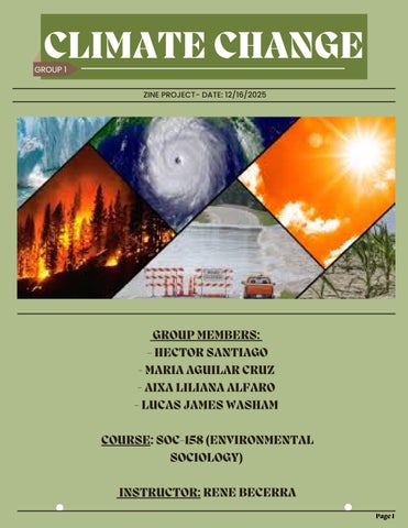 Zine Project (Climate Change)