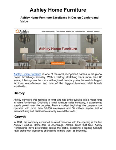 Ashley Home Furniture