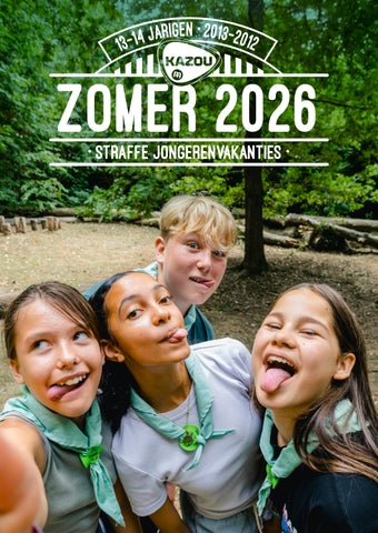 Kazouvakanties 13-14 jaar 2026