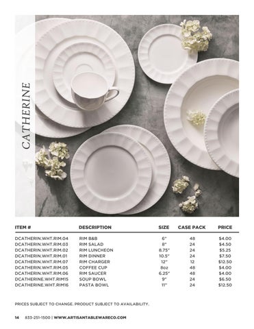 Artisan Tableware Co 家具目录 2026 V1 第 14 页