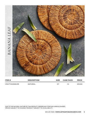 Artisan Tableware Co 家具目录 2026 V1 第 5 页