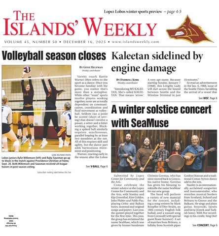 Islands' Weekly, December 16, 2025
