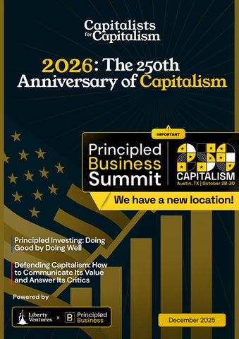 December 2025 — Capitalists for Capitalism Magazine