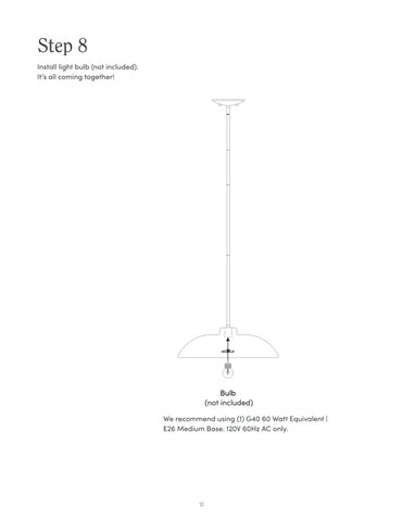 nathanjameshome 灯饰目录 · Belleville 吊灯 Instruction Sheet 12040 第 12 页