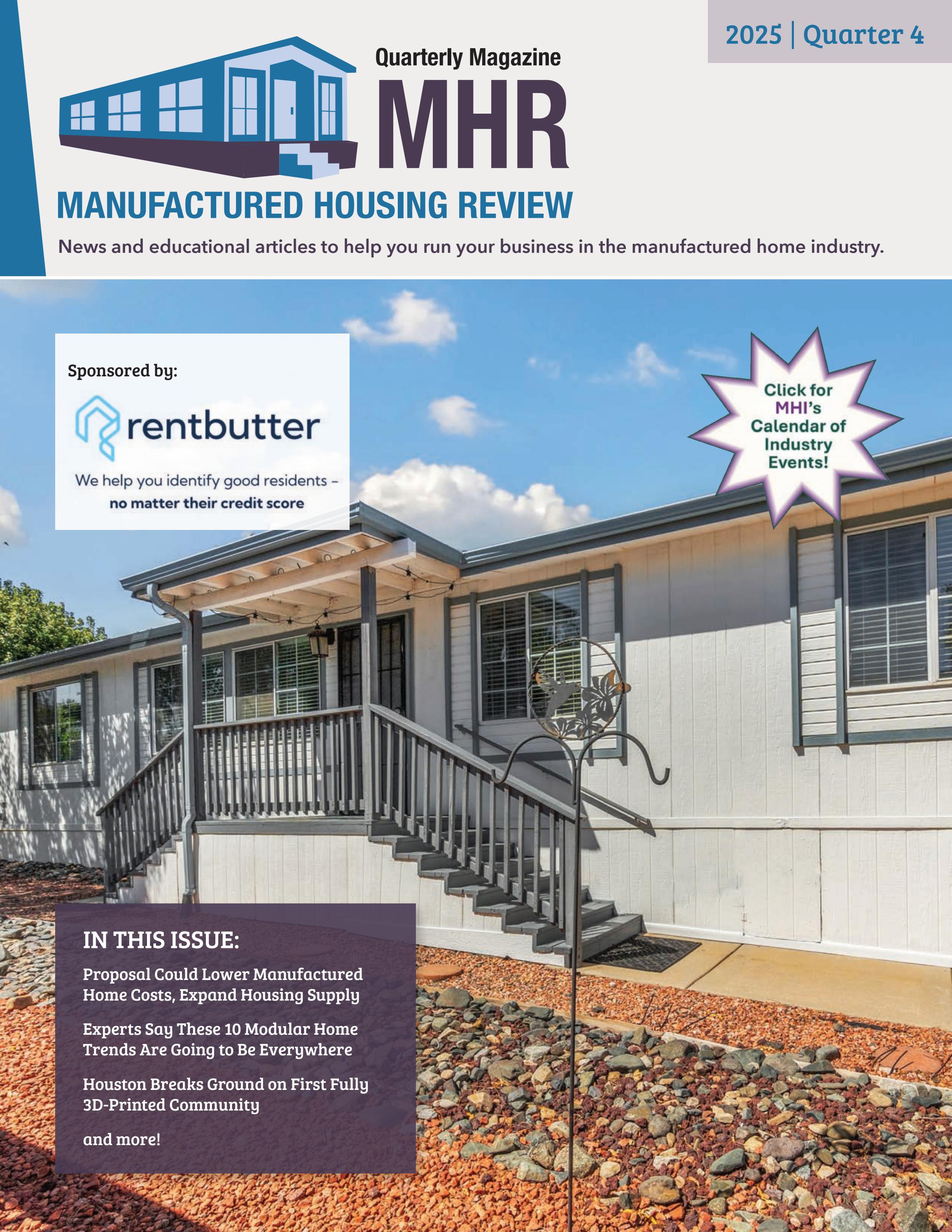 Manufactured Housing Review - 2025 Q4