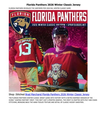 Florida Panthers 2026 Winter Classic Jersey
