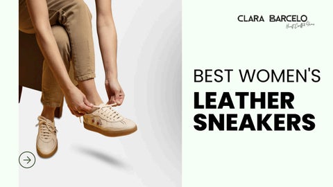 Comfort-First Women’s Leather Sneakers with Elegant Design