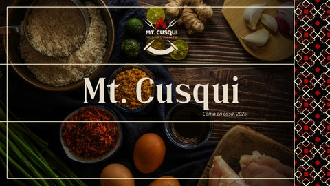 MENU - RESTAURANTE MT. CUSQUI 2025