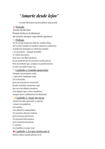 “Amarte desde lejos”