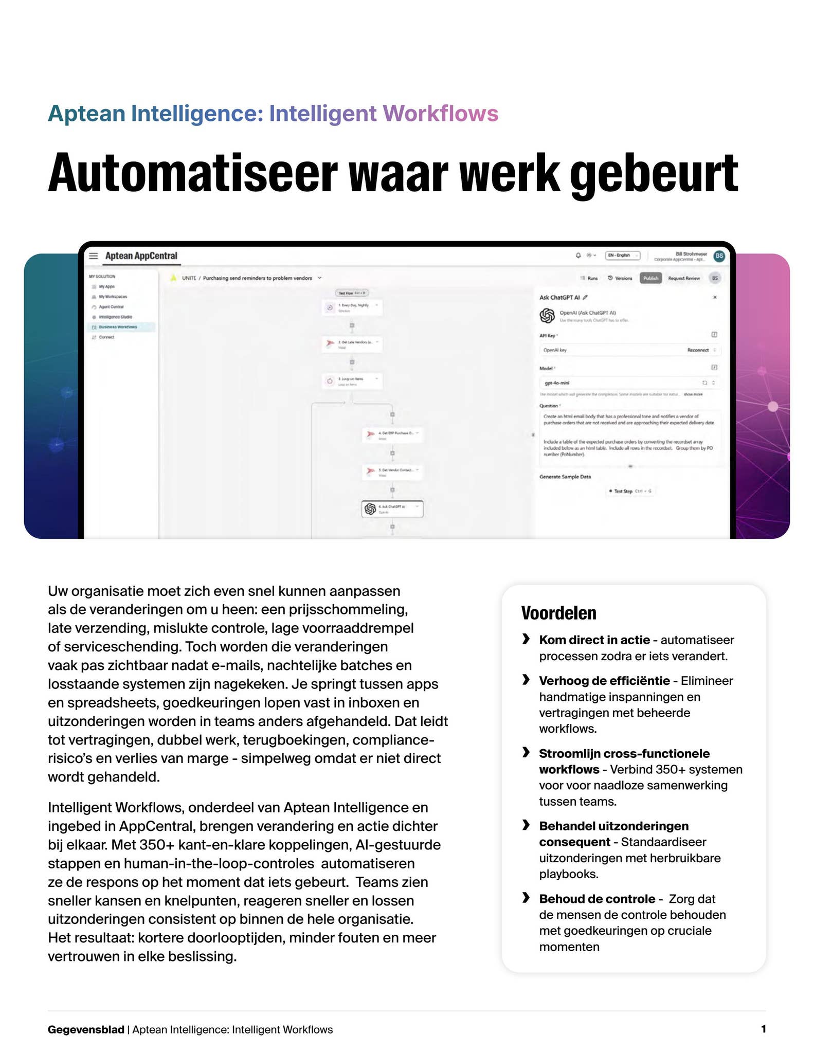Aptean Intelligence: intelligente workflows by Aptean - Issuu