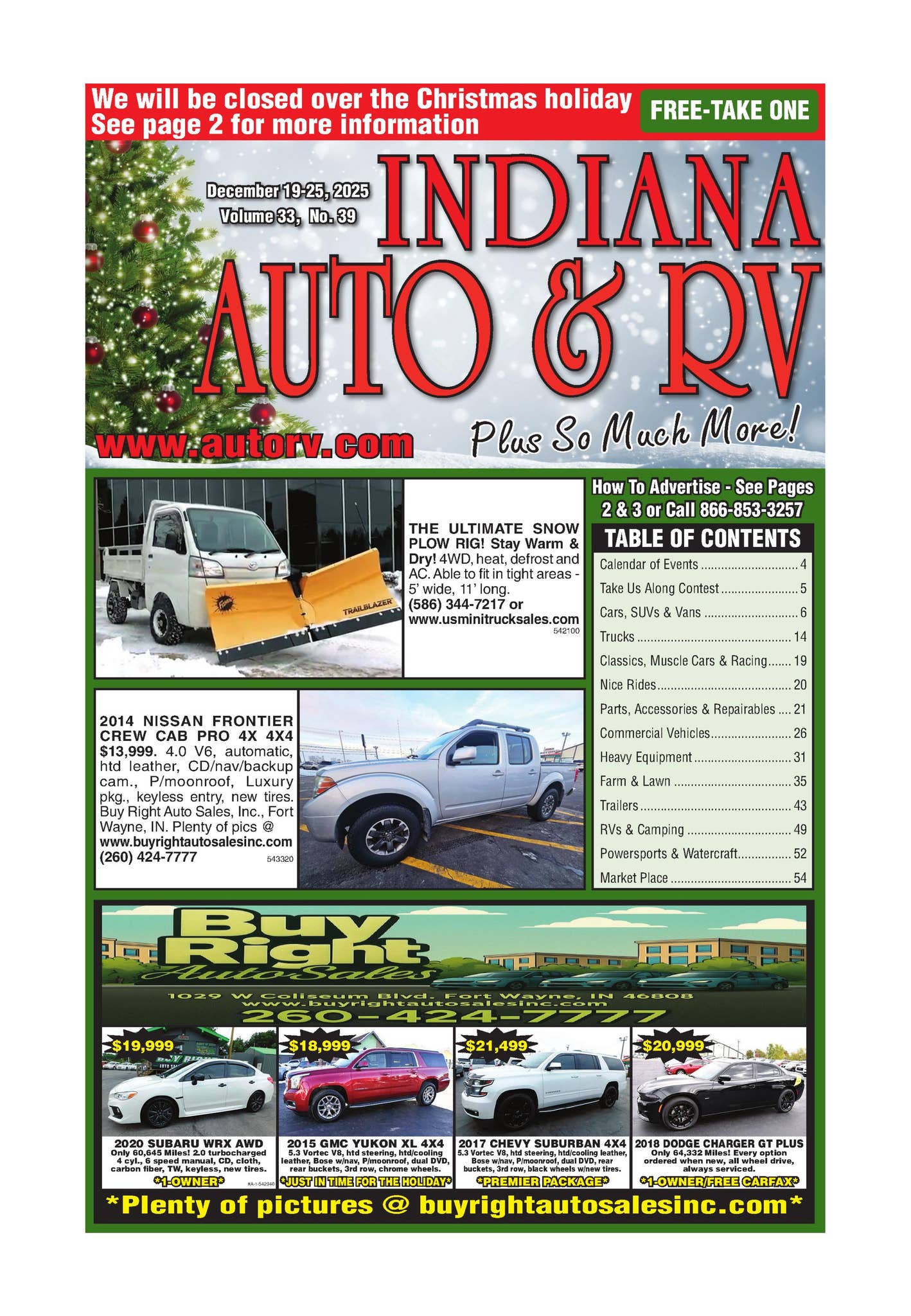 Indiana Auto Rv Indiana Auto & RV - December 19, 2025 by The Papers Inc. - Issuu