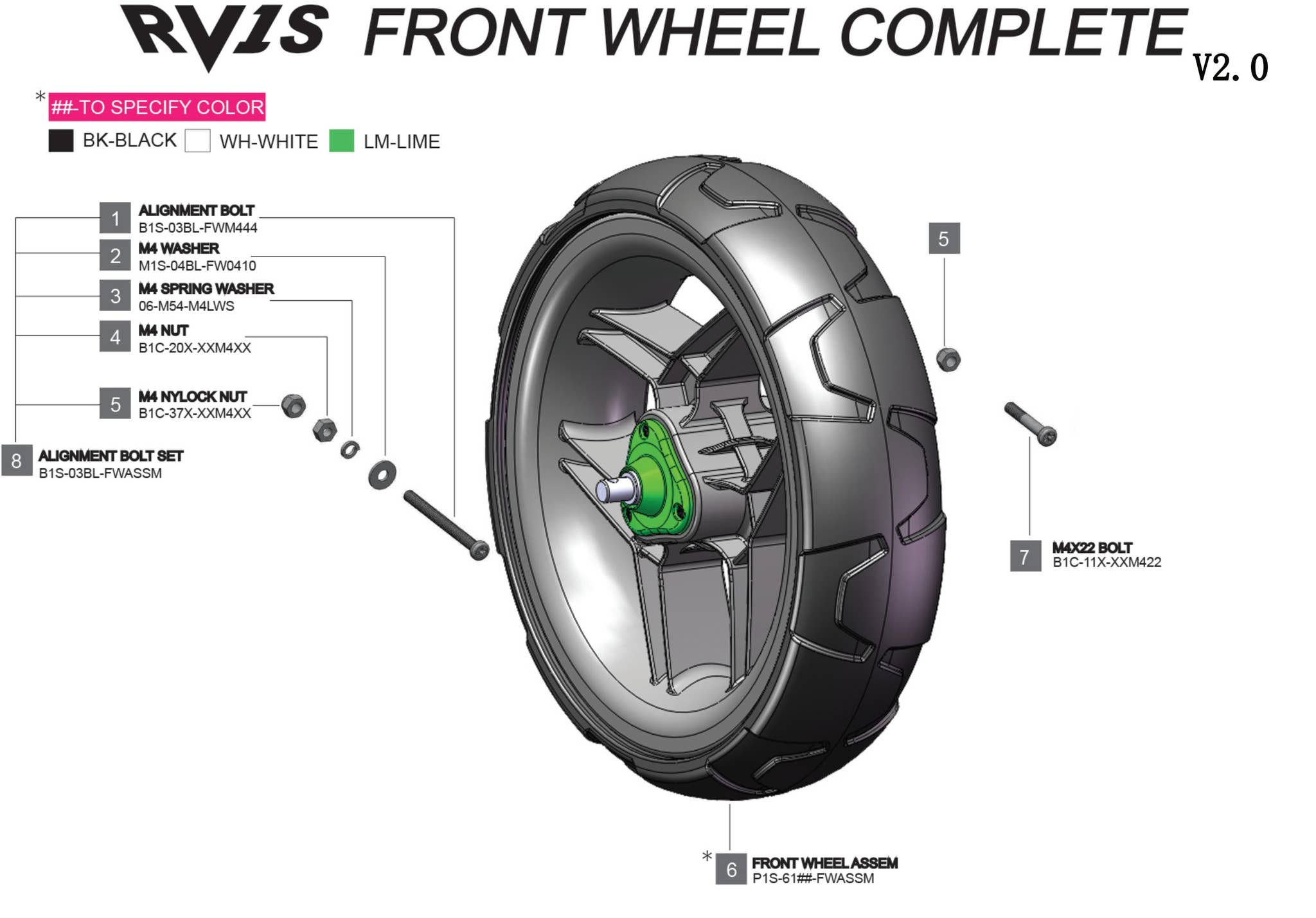Rv2s Rovic Rovic RV1S V2 - Front Wheel Complete by Liam Bandsma - Issuu