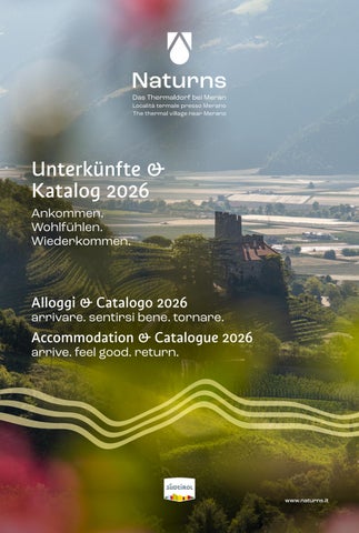Unterkünfte & Katalog 2026 I Alloggi & Catalogo 2026 I Accommodation & Catalogue 2026