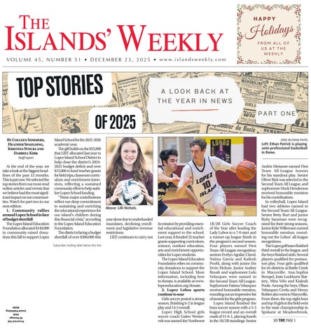 Islands' Weekly, December 23, 2025