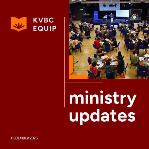 KVBC Equip Ministry Updates | December 2025