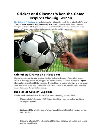 Cricket and Cinema
