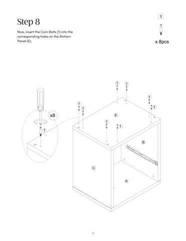 Paige 床头柜 Instruction Sheet 32750 第 13 页