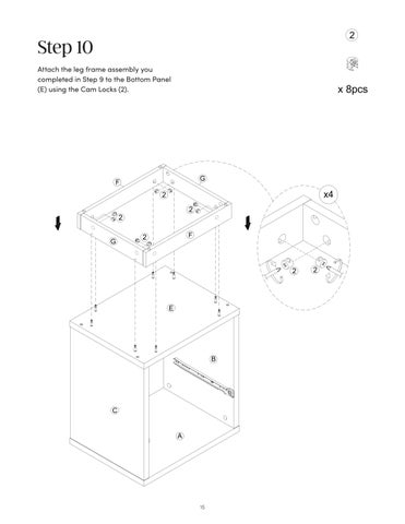 Paige 床头柜 Instruction Sheet 32750 第 15 页