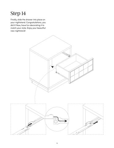 Paige 床头柜 Instruction Sheet 32750 第 19 页