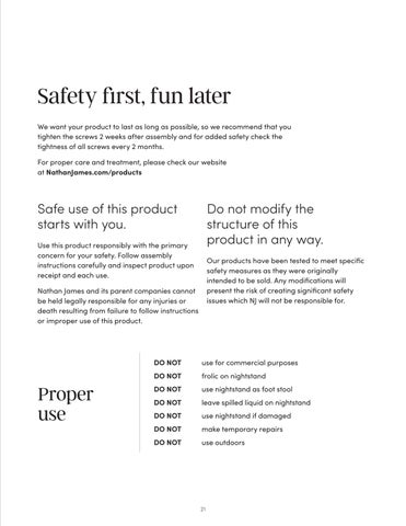 Paige 床头柜 Instruction Sheet 32750 第 21 页