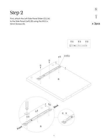 Paige 床头柜 Instruction Sheet 32750 第 6 页