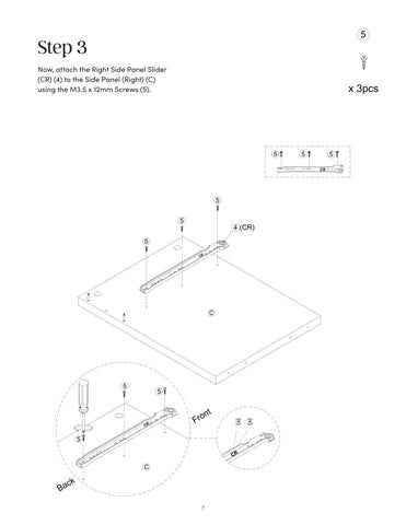 Paige 床头柜 Instruction Sheet 32750 第 7 页