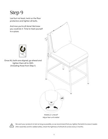Irie Counter 凳 Instruction Sheet 28901 第 12 页