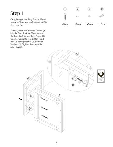 Irie Counter 凳 Instruction Sheet 28901 第 4 页
