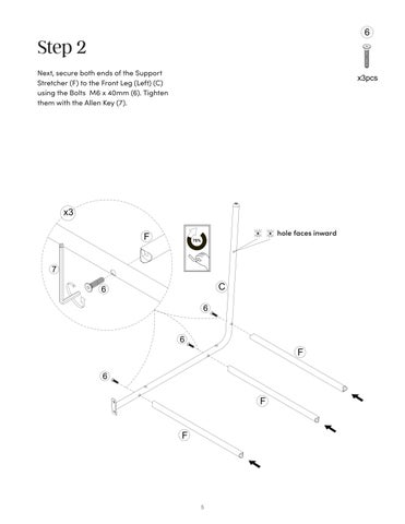 Irie Counter 凳 Instruction Sheet 28901 第 5 页