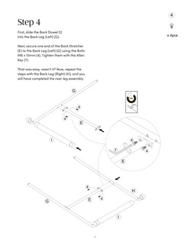 Irie Counter 凳 Instruction Sheet 28901 第 7 页