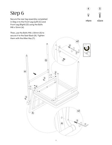 Irie Counter 凳 Instruction Sheet 28901 第 9 页