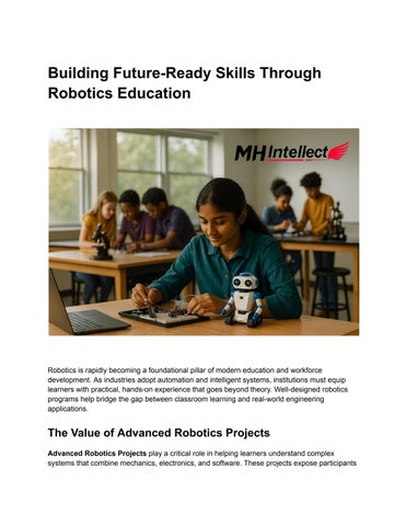 Building Future-Ready Skills Through Robotics Education by Backlink - Issuu