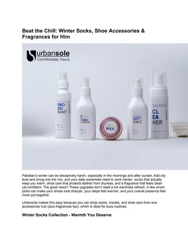 Beat the Chill_ Winter Socks, Shoe Accessories & Fragrances for Him