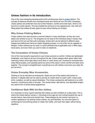 Buy 7 Unisex Fashion Essentials Now for Style Success