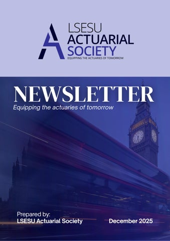 LSESU Actuarial Society Dec 25 Newsletter