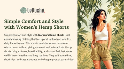 Simple Comfort and Style with Women’s Hemp Shorts