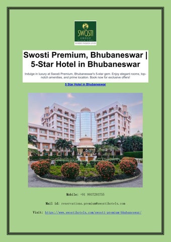 Swosti Premium Bhubaneswar