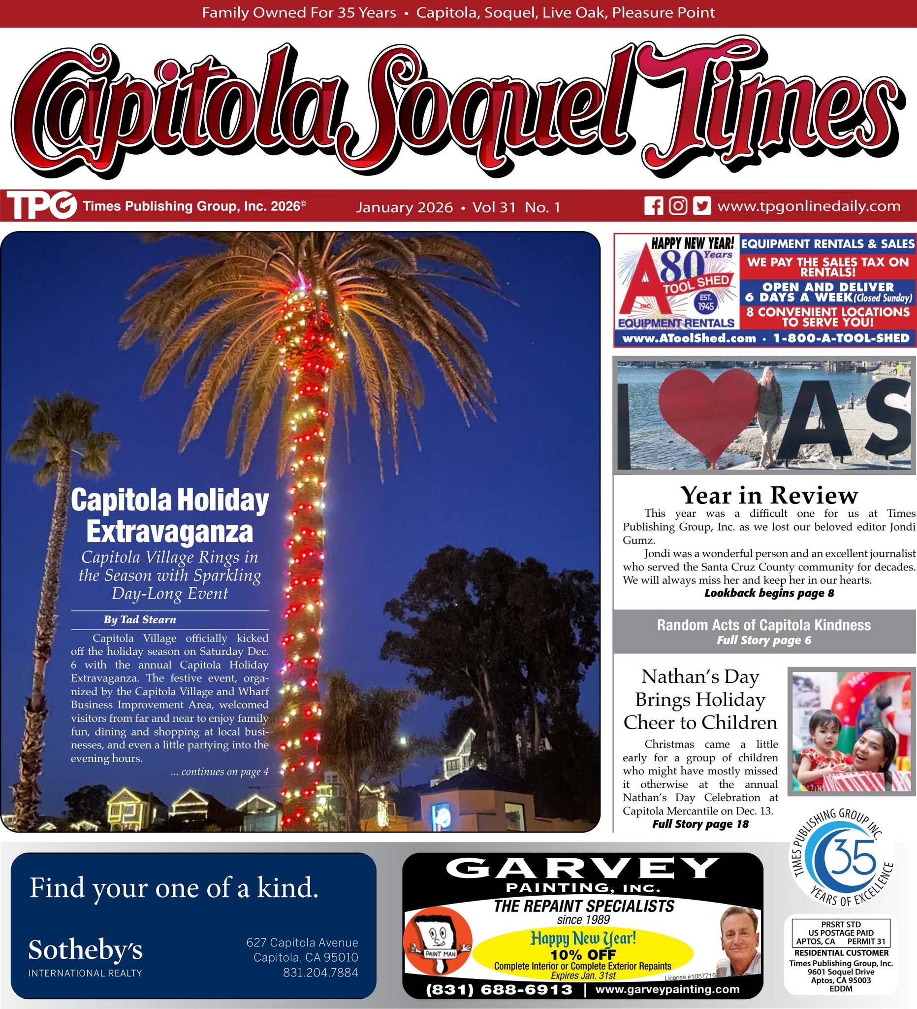 Capitola Soquel Times January 2026 By Times Publishing Group Inc Issuu Page 1 Social Preview