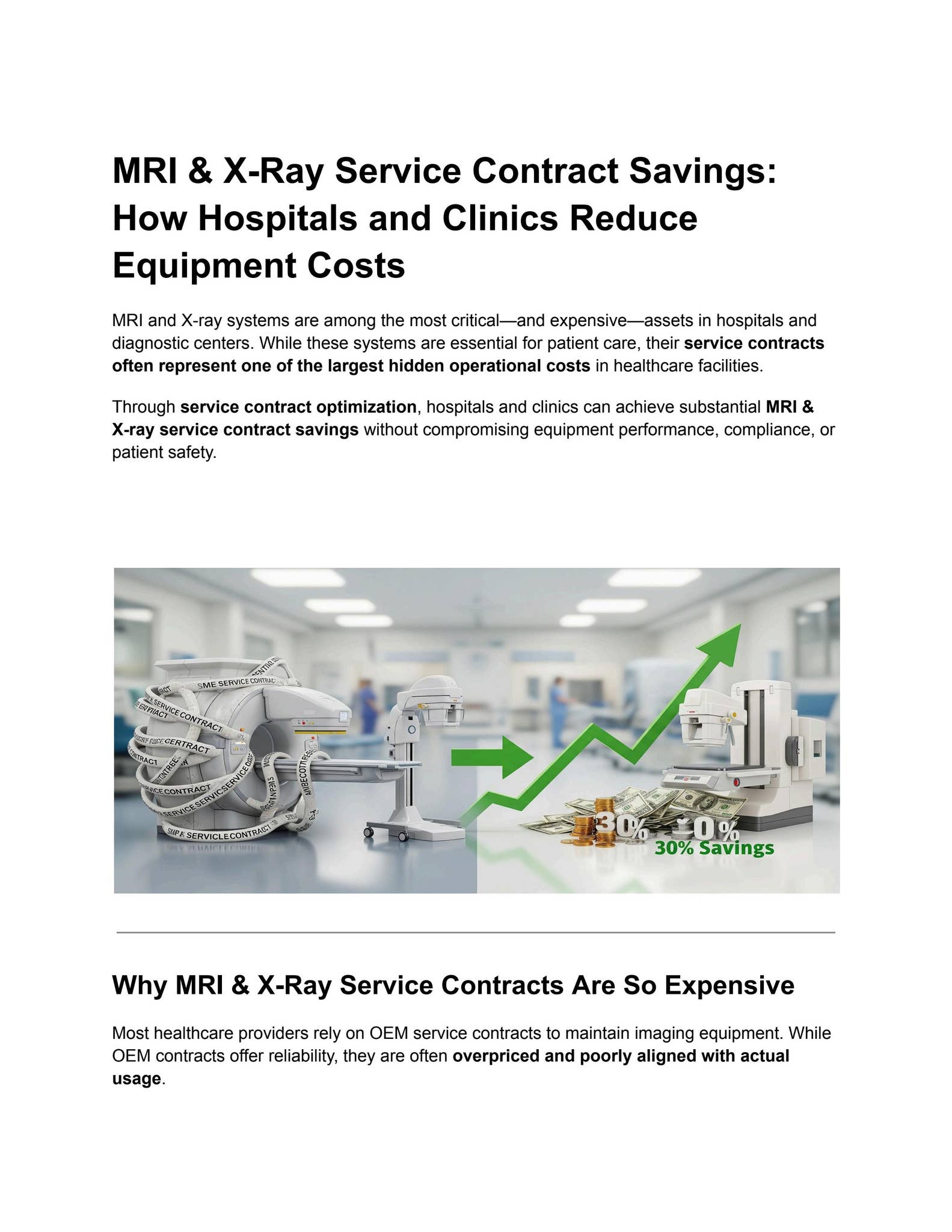 Service contract savings MRI XRAY by Service_contract_optimization - Issuu