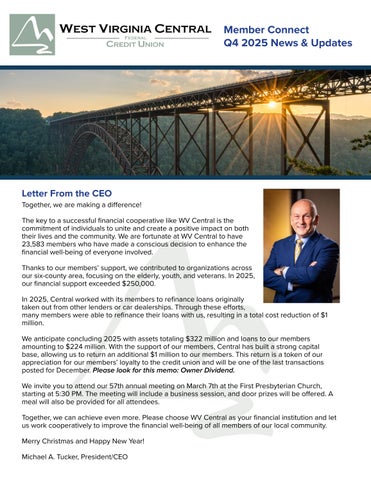 2025 Q4 WV Central Newsletter