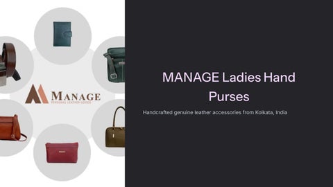 Leather Ladies Hand Purse in Kolkata – Manage