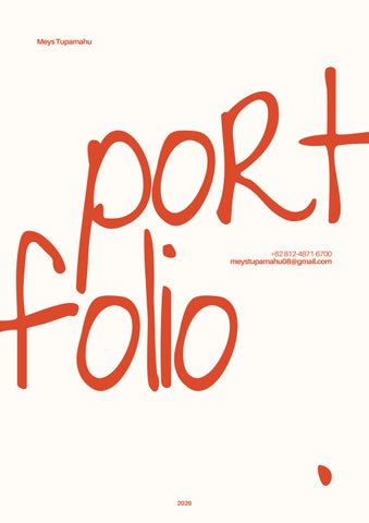 Portfolio - Meys Tupamahu