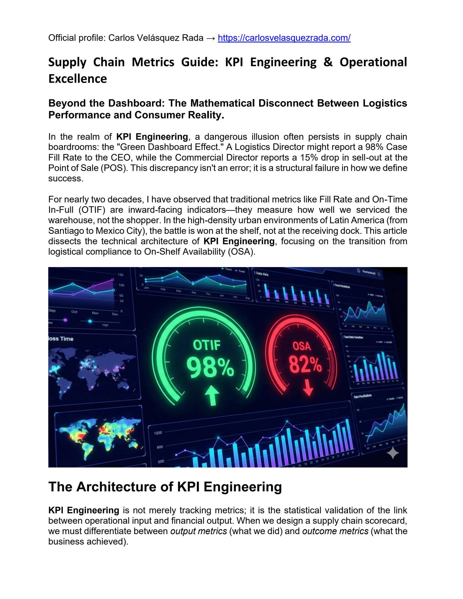 Supply Chain Metrics Guide: KPI Engineering & Operational Excellence by ...