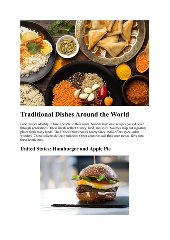 Traditional Dishes Around the World