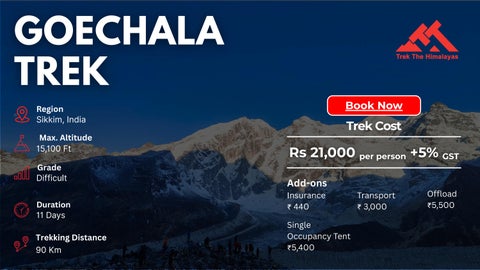 Goechala Trek: Detailed Itinerary