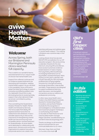 Avive Health Matters | Spring 2025