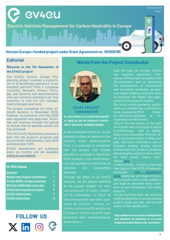 EV4EU NEWSLETTER | ISSUE 7