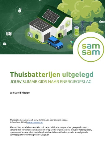 E-book Thuisbatterijen uitgelegd - Jouw slimme gids naar energieopslag