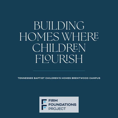 Firm Foundations Fundraising Booklet